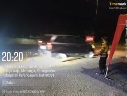 Polsek Selat Laksanakan Blue Light Patrol, untuk Tingkatkan Keamanan Wilayah