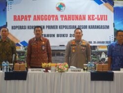 Wujudkan Kesejahteraan Anggota, Primkopol Polres Karangasem Gelar RAT Ke-57