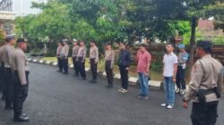 Anggota Sat Lantas Polres Karangasem, Laksanakan Serah Terima Tugas Jaga