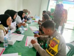Polres Ogan Ilir Melalui Polsek Indralaya Ikuti Donor Darah HUT ke-80 Persit Kartika Candra Kirana