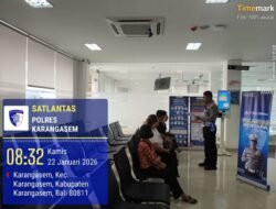 Wujudkan Pelayanan Prima, Satpas Polres Karangasem Laksanakan Pelayanan dengan Senyum, Sapa, Salam