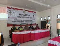 Babinsa Hadiri Pengambilan Sumpah dan Pelantikan Reje Kampung di Atu Lintang