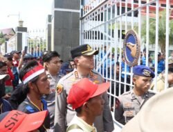 Kerahkan 211 Personel Gabungan, Polresta Barelang Amankan Aksi Unjuk Rasa Warga Kota Batam