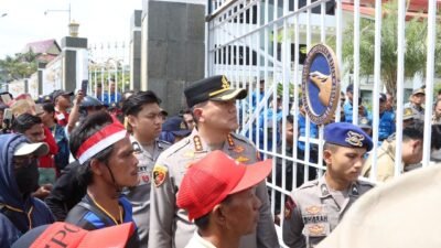 Kerahkan 211 Personel Gabungan, Polresta Barelang Amankan Aksi Unjuk Rasa Warga Kota Batam