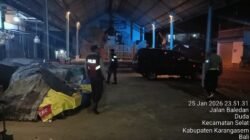Jaga Situasi Keamanan Tetap Konsusif, Polsek Selat Rutin Gelar Blue Light Patrol 