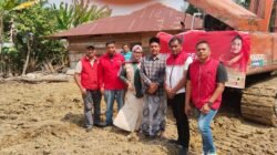 Ketua PDI Perjuangan Kabupaten Bireuen Koordinasikan Pembersihan Rumah Warga Terdampak Longsor