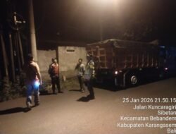 Kanit Intel Polsek Bebandem,  Pimpin Langsung Blue Light Patrol