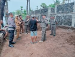 PS. Kanit Binkamsa Sat Binmas Polres Karangasem Berikan  Pengawasan dan Pembinaan, bersama Tim Gakkum Sat Pol PP Kabupaten Karangasem