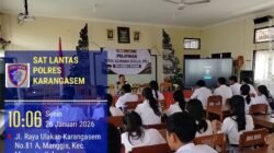 Police Goes To School Safety Riding Sat Lantas Polres Karangasem,, Sasar Siswa Siswi SMA N 1 Manggis