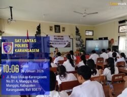 Police Goes To School Safety Riding Sat Lantas Polres Karangasem,, Sasar Siswa Siswi SMA N 1 Manggis