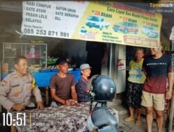 Bhabinkamtibmas Desa Bebandem Sambangi Warung Warga, Ingatkan Pentingnya Keamanan Rumah saat Ditinggal Pergi