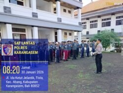 Police Goes To School Safety Riding Sat Lantas Polres Karangasem, Sasar Siswa Siswi SMA N 1 Abang