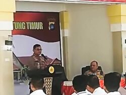 Wakapolda Babel Murry Mirranda Berkunjung ke Polres Belitung Timur.
