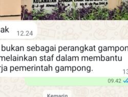 Diduga Sudah Pernah Melakukan Mengundurkan Diri Dari Kaur Desa Gampong Baro Pada Bulan 9 Tahun 2025 Lalu