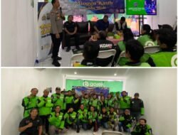 Pererat Tali Silaturahmi Ditressiber Polda Bali Gelar Minggu Kasih, di Gojek Office Jl. Bypass Ngurah Rai, Pamogan Denpasar Selatan 