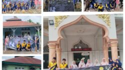 Sambut Ramadan, Siswa SMAN 1 Timang Gajah Gotong Royong Bersihkan Masjid dan Meunasah di Gajah Putih