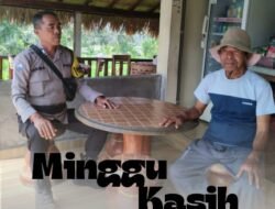 Melalui Minggu Kasih Bhabinkamtibmas Desa Sangkan Gunung, Sambangi Warga Binaan