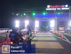Pastikan Situasi Kamseltibcarlantas Kondusif, PJR Tol Patroli Malam Hari