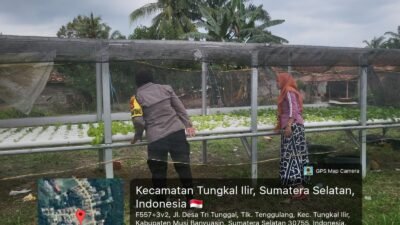 Bhabinkamtibmas Polsek Tungkal Ilir Ajak Warga Perkuat Ketahanan Pangan Melalui Program P2B