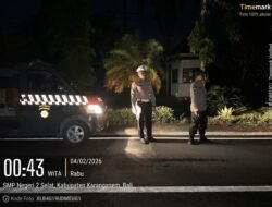 Jaga Kondusfitas Keamanan Wilayah Hukumnya, Polsek Selat Tingkatkan Blue Light Patrol   