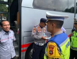 Pastikan Keselamatan Wisatawan,  Polres Karangasem Gelar Ramp Check di Jalur Wisata Lempuyang  