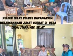 Polsek Selat Gelar Jum’at Curhat, Serap Aspirasi Tokoh Masyarakat Desa Duda Utara