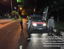 Polsek Bebandem Gelar Blue Light Patrol, Pastikan Situasi Wilayah di Tengah Cuaca Ekstrem Agar Aman