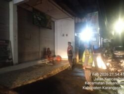 Pastikan Wilayah Hukumnya Tetap Kondusif, Polsek Bebandem Insentifkan Blue Light Patrol 