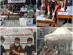 Kejari Bireuen Musnahkan 800 Gram Sabu dan 88 Kg Ganja dari Perkara Inkracht