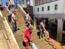 Polres Aceh Tengah dan Brimob Lanjutkan Gotong Royong Pemulihan Fasilitas Publik di Kecamatan Bintang dan Rusip Antara