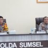 Wakapolda Sumsel Beserta PJU Simak Poin Penting Rapim Polri TA 2026