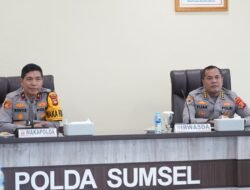Wakapolda Sumsel Beserta PJU Simak Poin Penting Rapim Polri TA 2026