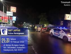 Rutinitas Satuan Lalulintas Polres Karangasem Melaksanakan Pengaturan Lalulintas, Pada Malam Hari