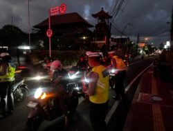 Patroli Malam Hari Satgas Ops, Berikan Himbauan Pengendara Utamakan Keselamatan Saat Berkendara