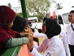 Pengabdian Masyarakat Mahasiswa STIK Lemdiklat Polri Angkatan 83 WPS Sentuh Santri Dayah Najul Huda, Aceh Timur