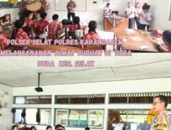 Melalui Giat Jum’at Curhat, Kapolsek Selat Sambangi Tokoh Masyarakat