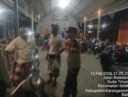 Rutinitas Polsek Selat Laksanakan Blue Light Patrol, Tingkatkan Kondusifitas Keamanan Wilayah Hukumnya