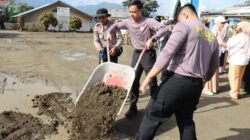 Polri di Aceh Tengah Gotong Royong di Tiga Titik, Percepat Pemulihan Fasilitas Umum Jelang Ramadhan