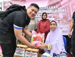 Mahasiswa STIK Angkatan 83 WPS Sindikat II Serahkan Bantuan Sosial untuk Warga Terdampak Banjir di Aceh Timur