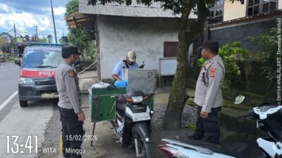 Rutinitas Polsek Selat, Gelar Patroli Jaga Keamanan Wilayah