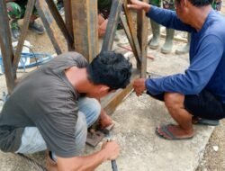 Satgas Kodim 0106/Aceh Tengah Kebut Pembangunan Jembatan Gantung Kalaili