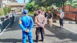 Pergantian Tugas Piket di Mako, Sat Lantas Polres Karangasem Ikuti Serah Terima Tugas Jaga