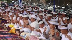 Polres Karangasem, Gelar Upacara Melaspas Gedung Sat Tahti dan Pecaruan di Mapolres