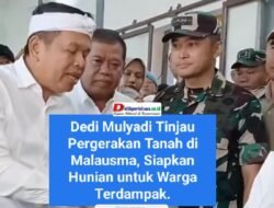 Dedi Mulyadi Tinjau Pergerakan Tanah di Malausma, Siapkan Hunian untuk Warga Terdampak