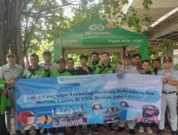 PT Jasa Raharja Kantor Wilayah Utama DKI Laksanakan Safety Campaign di Komunitas URC Ojol Baruta