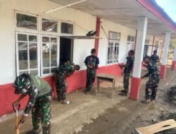 Satgas Gulbencal TNI Percepat Pemulihan SMPN 26 Takengon Pasca Longsor dan Banjir Bandang