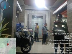 Pastikan Situasi Kamtibmas Tetap Kondusif, Personel Polsek Bebandem Intensifkan Patroli ‘Blue Light Patrol’ dan Barcode Dini Hari