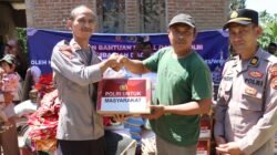 Mahasiswa STIK-PTIK Lemdiklat Polri Angkatan 83/WPS Dan Polres Bener Meriah Salurkan Bantuan Sosial Kapolri Untuk Warga Terdampak Bencana