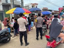 Polsek Langgam Amankan Pasar Tumpah Selama Ramadan 1447 H, Cegah Kejahatan dan Gangguan Kamtibmas