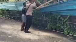 Respon Cepat Bhabinkamtibmas Subagan, Bantu Evakuasi Pohon Tumbang yang Melintang di Badan Jalan